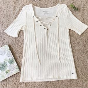 🆕❗️NWOT American eagle cross-tie shirt❗️🆕